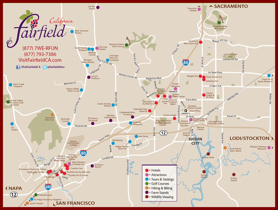 Suisun Valley Inn Local Map
